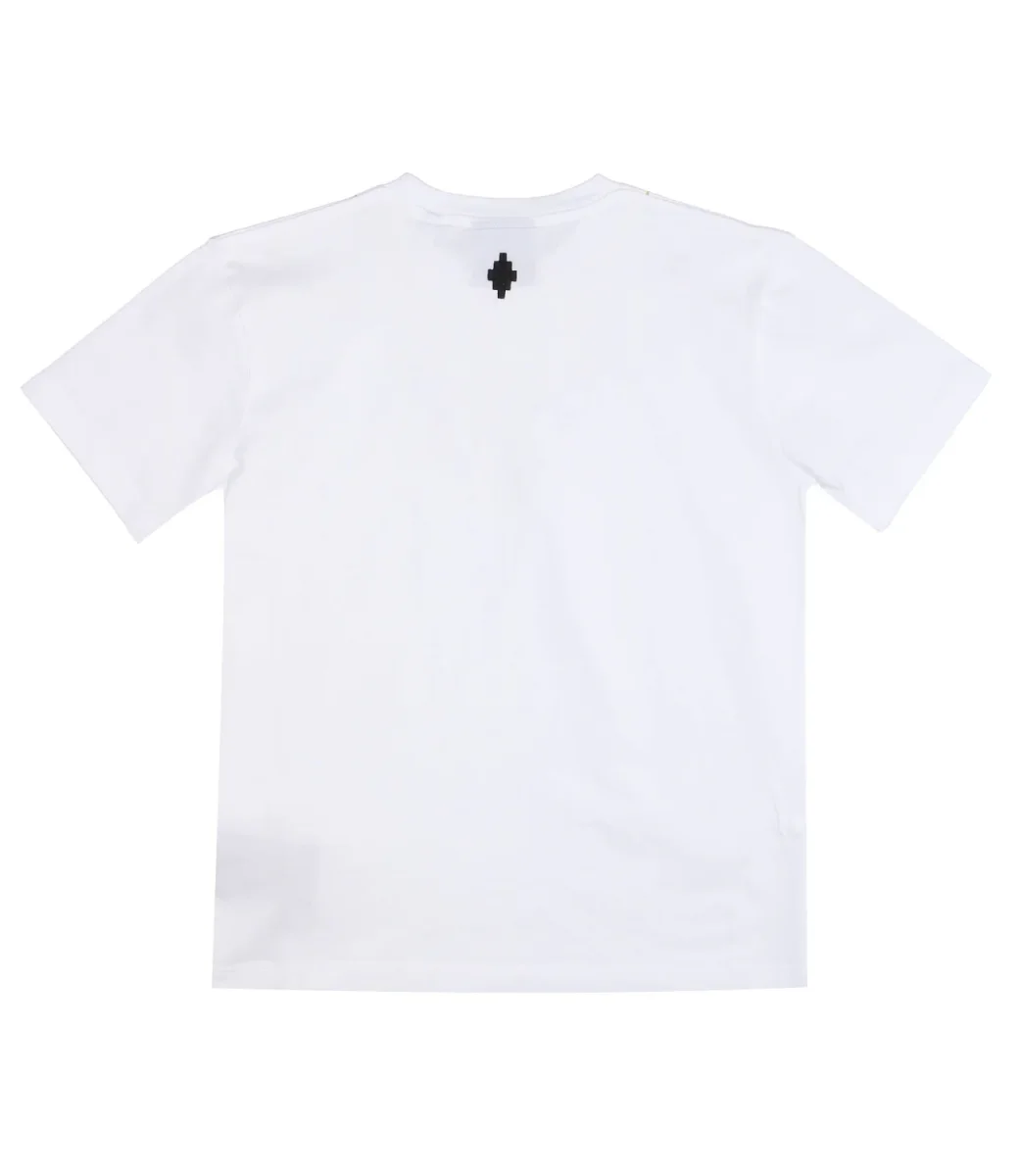 T-Shirt Doppia Catena Piume Bianca - immagine 3