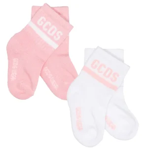 GCDS Mini | Calzini Rosa e Bianco