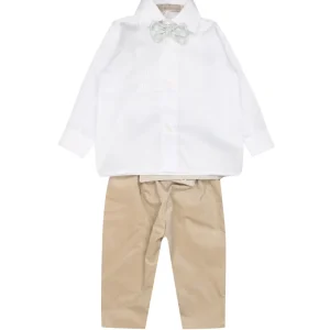 La Stupenderia | Set Camicia+Pantalone Bianco e Beige
