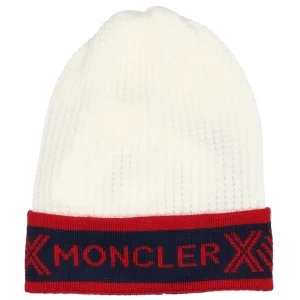 Moncler Junior | Cappello Bianco e Rosso
