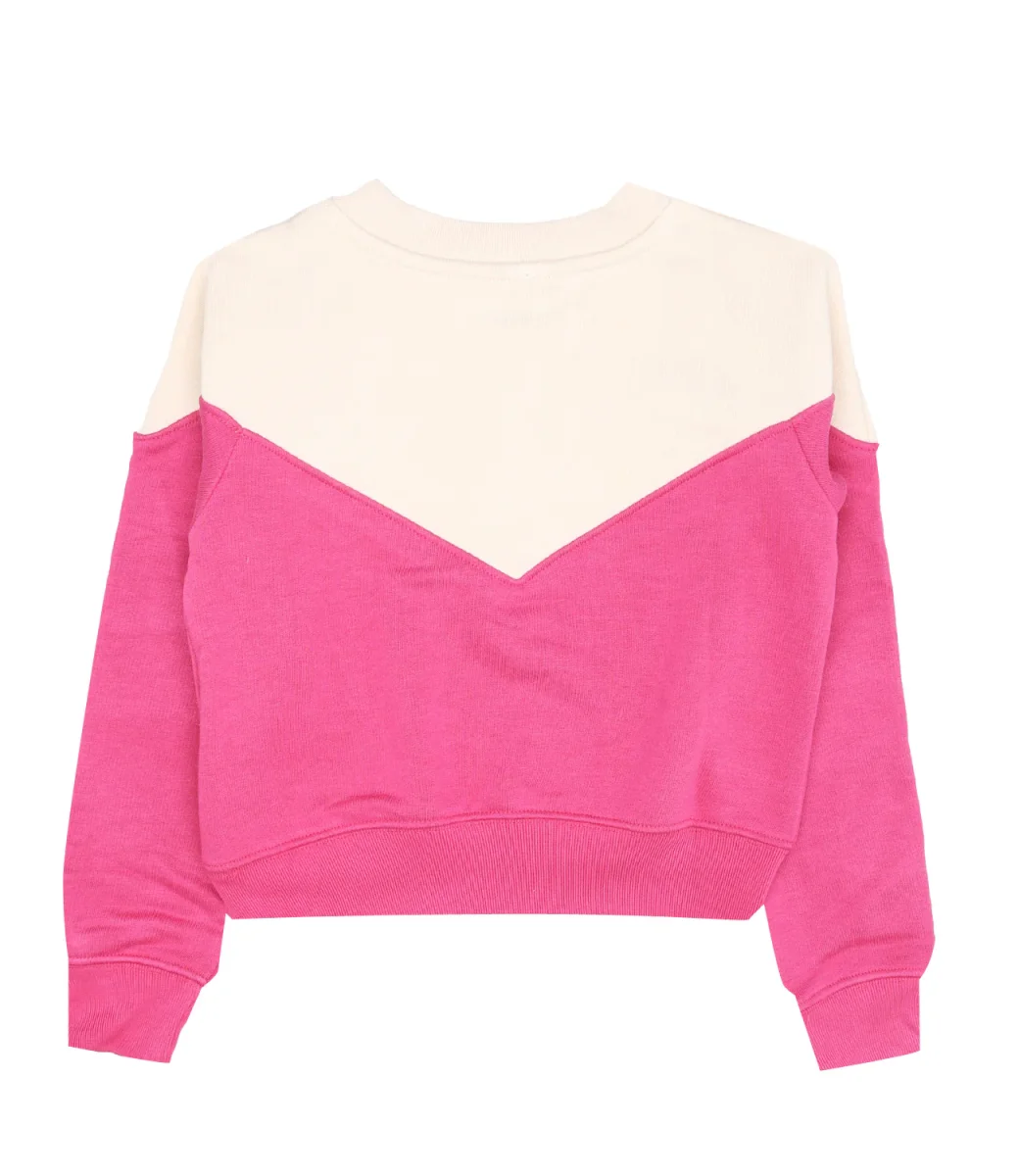 Replay & Sons Junior | Felpa Bianco e Rosa - immagine 3