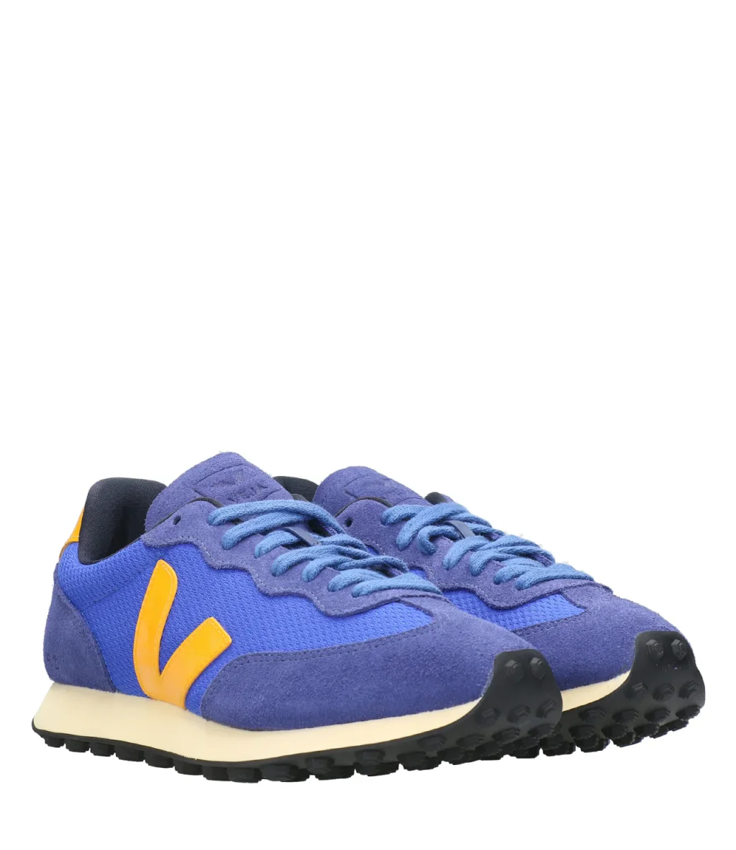 Veja | Sneakers Rio Branco Blu Elettrico e Arancio - immagine 3