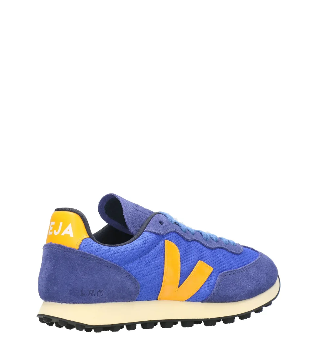 Veja | Sneakers Rio Branco Blu Elettrico e Arancio - immagine 4