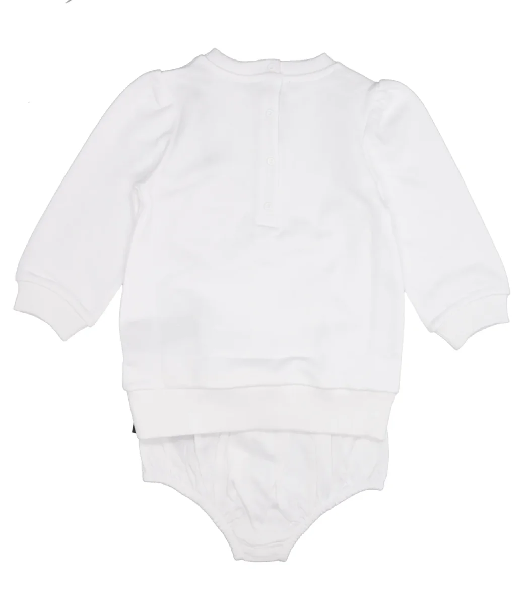 Balmain Kids | Abito Bianco e Oro - immagine 3