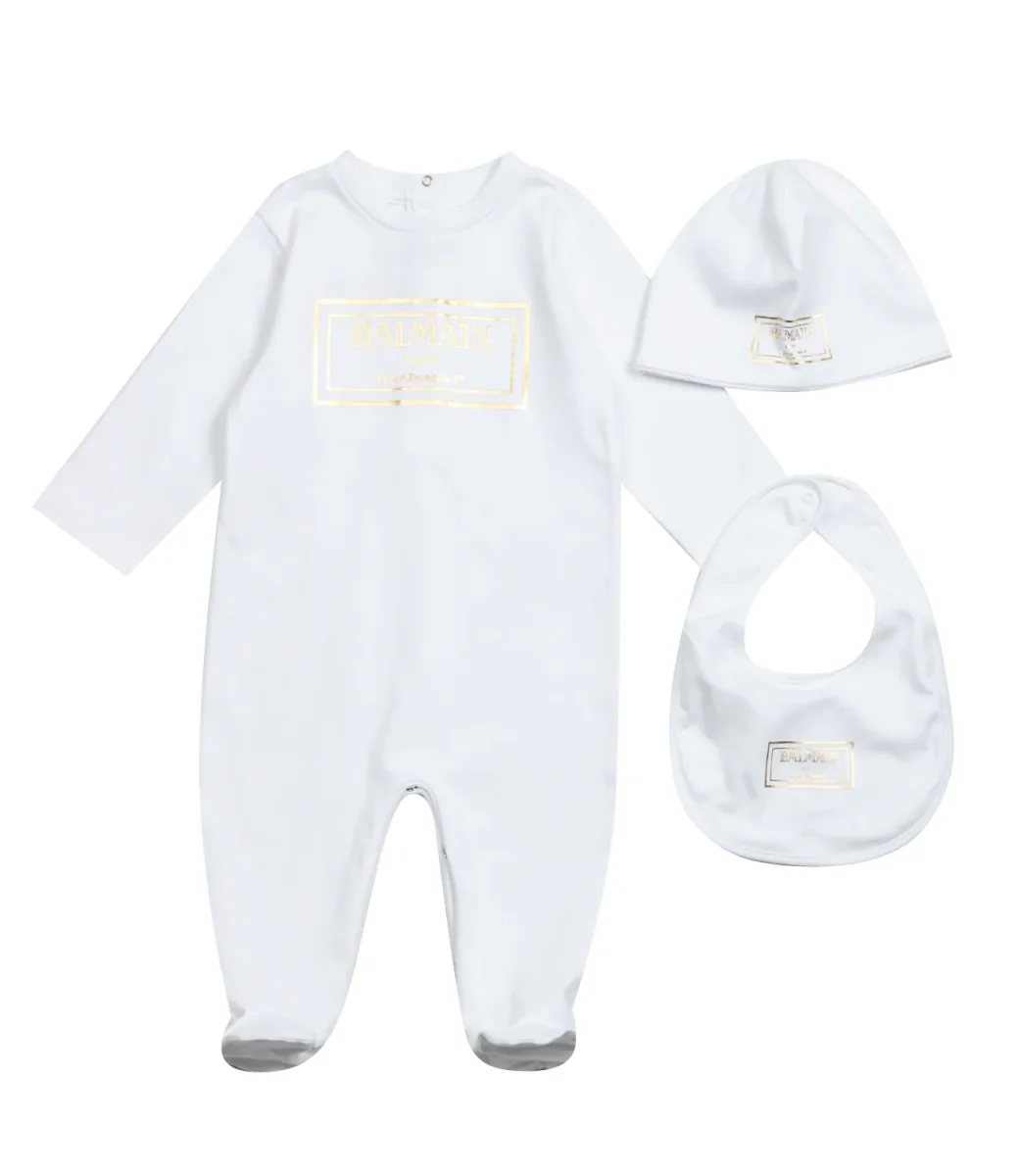 Balmain Kids | Set Nascita Bianco e Oro