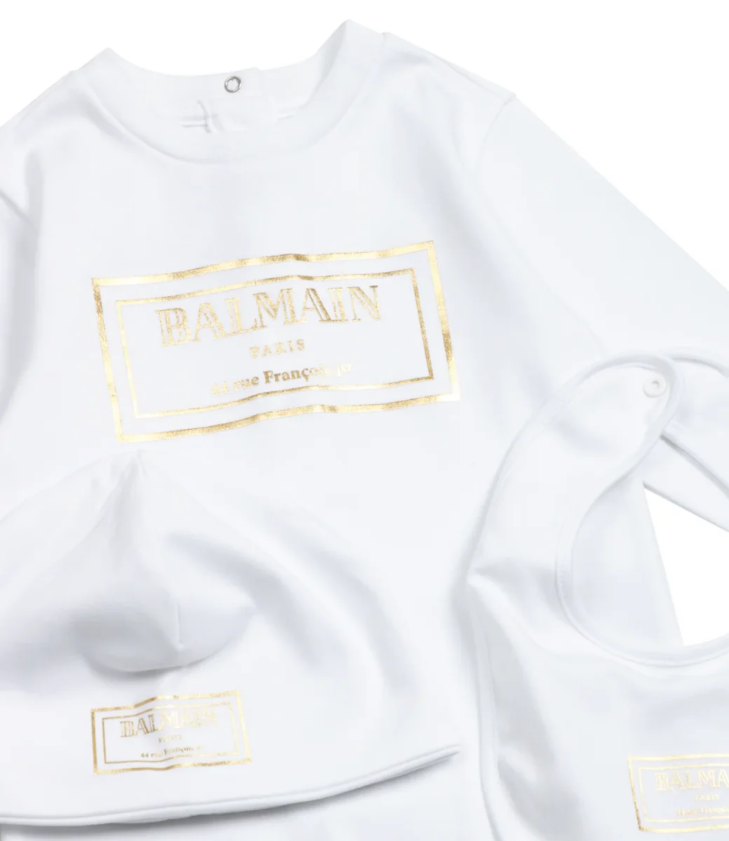 Balmain Kids | Set Nascita Bianco e Oro - immagine 4