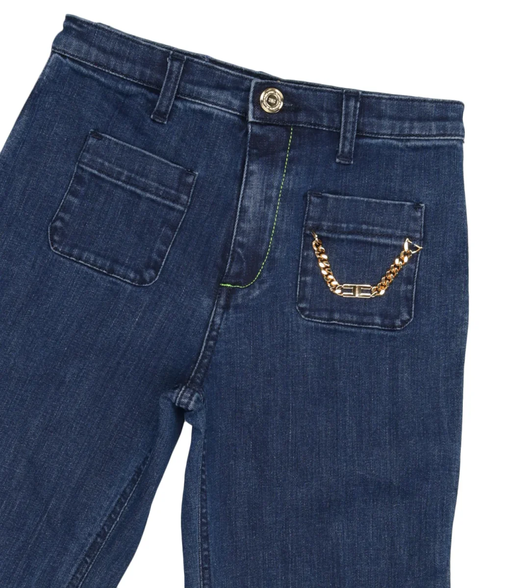 Elisabetta Franchi La Mia Bambina | Jeans Denim Blu - immagine 4