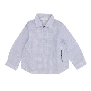 Emporio Armani Junior | Camicia Bianco e Azzurro