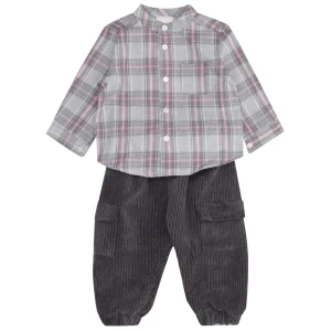 Lalalù | Set Camicia e Pantalone Grigio