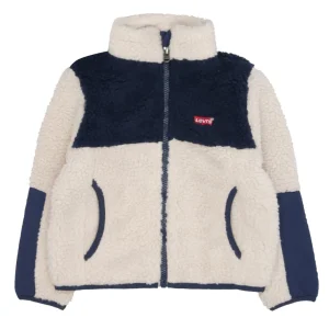 Levis Kids | Giubbotto Color Block Sherpa Trucker Beige e Blu