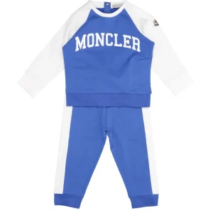 Moncler Junior | Tuta Blu royal e Bianco