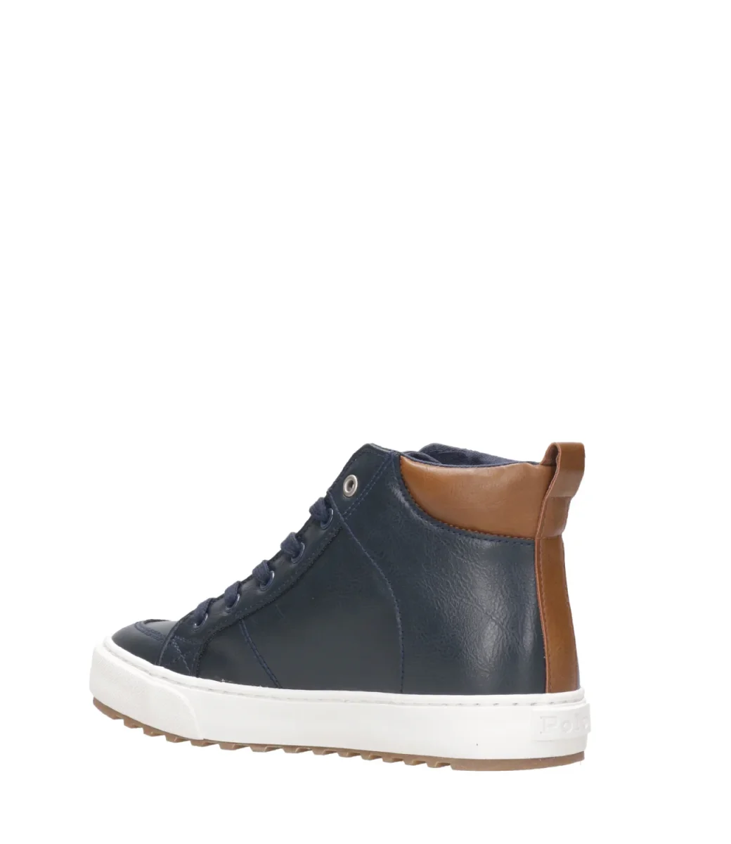 Ralph Lauren Childrenswear | Sneakers Alta Jaxson PS Blu navy e Bianco - immagine 5