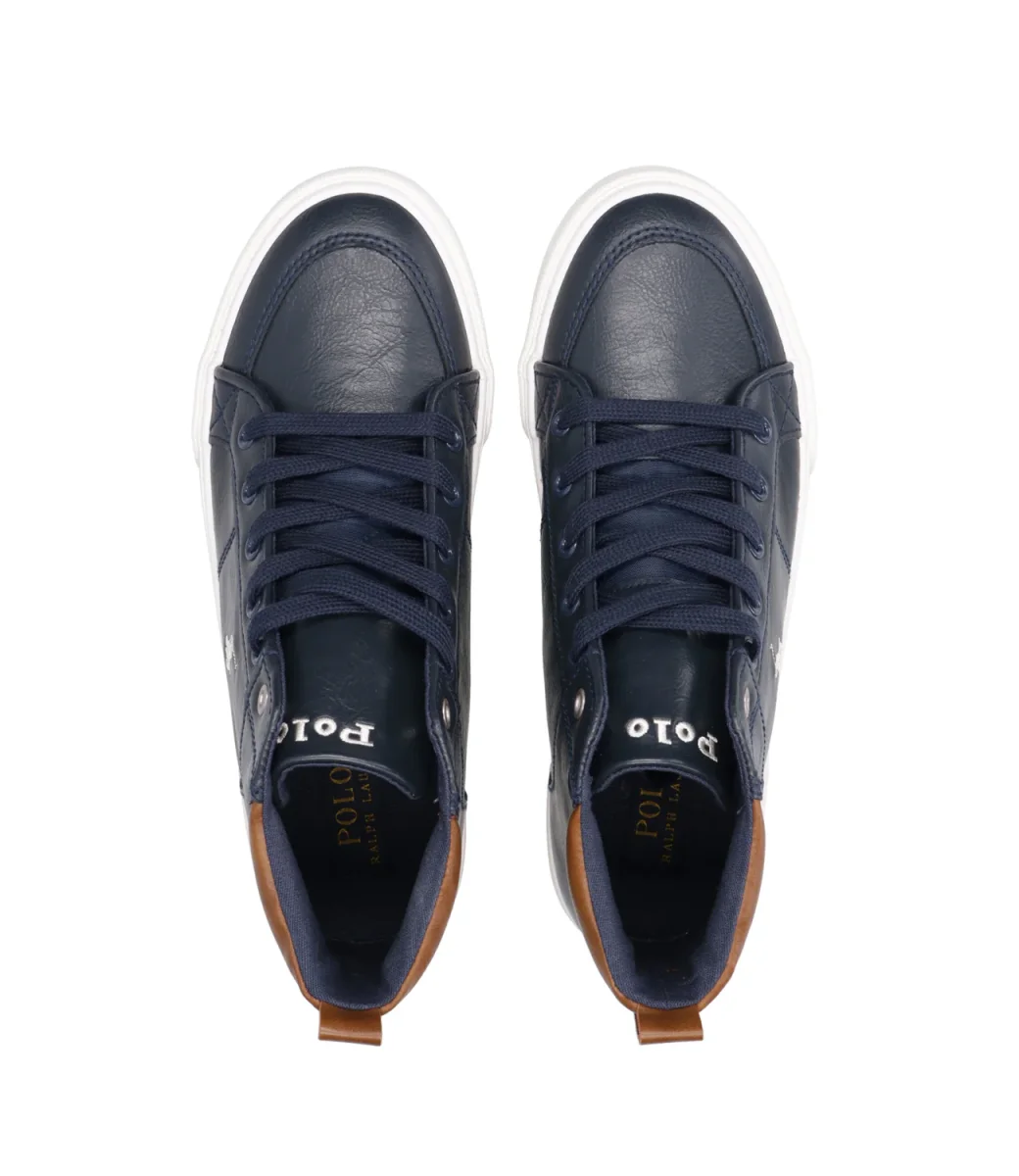 Ralph Lauren Childrenswear | Sneakers Alta Jaxson PS Blu navy e Bianco - immagine 6