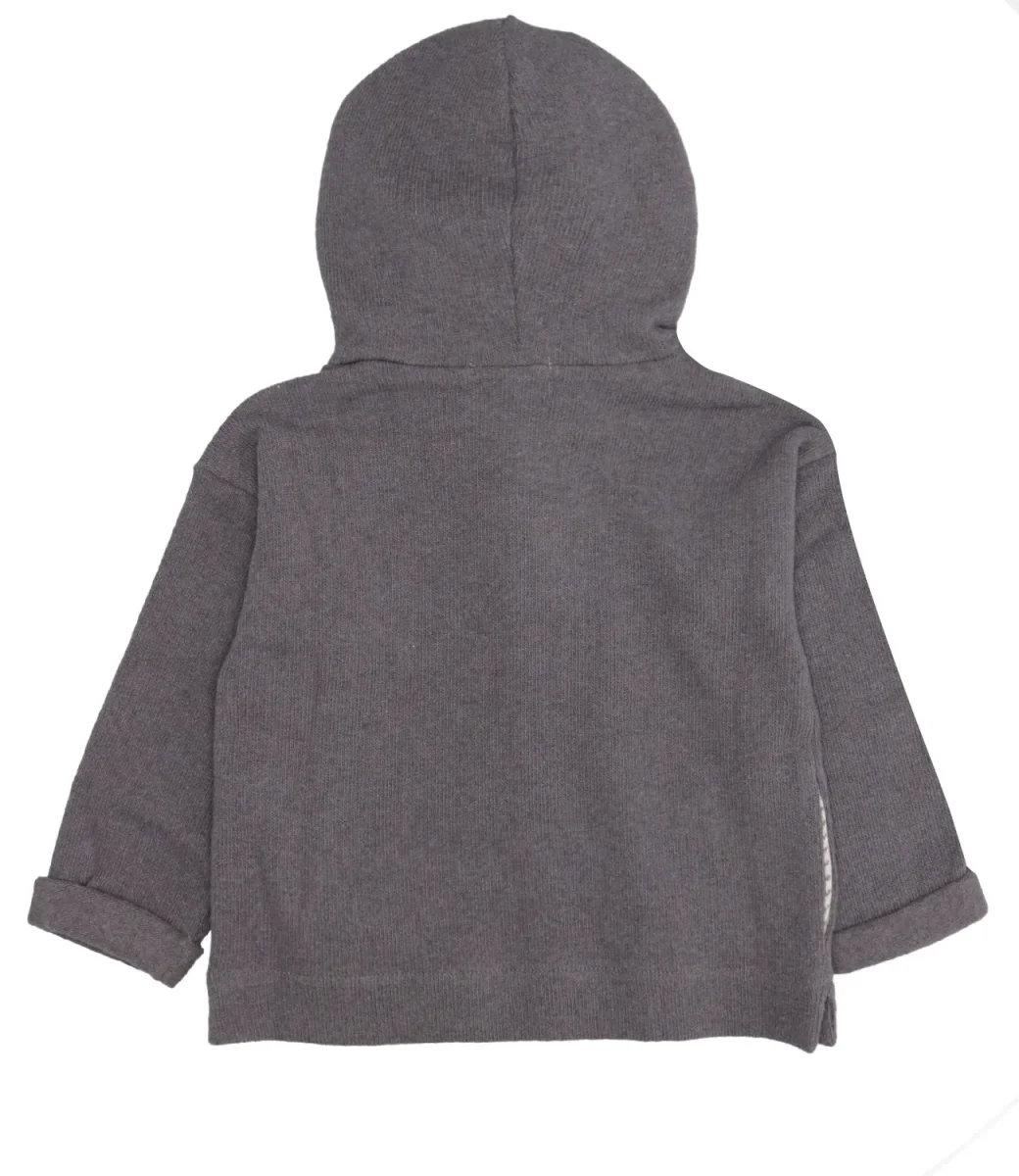 1+ in the family | Cardigan Antracite - immagine 3