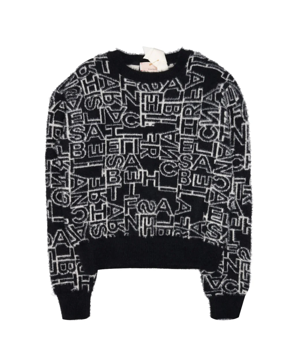 Elisabetta Franchi La Mia Bambina | Maglia Nero e Burro