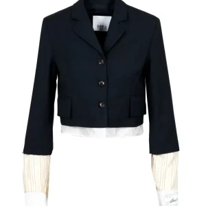 Erika Cavallini | Giacca Fiamma Blu notte