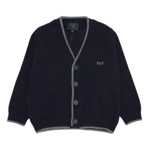 Fay Junior | Cardigan Blu e Grigio