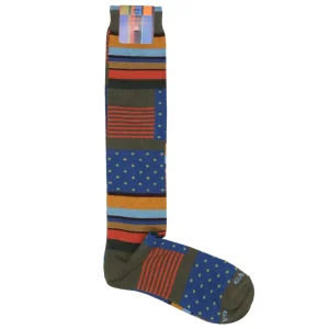 Gallo | Calzini Azzurro Verde e Giallo