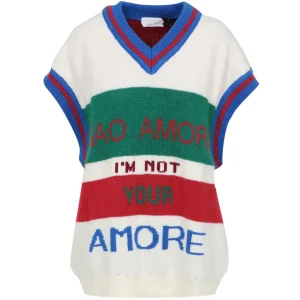 Giada Benincasa | Gilet Bianco Verde e Rosso