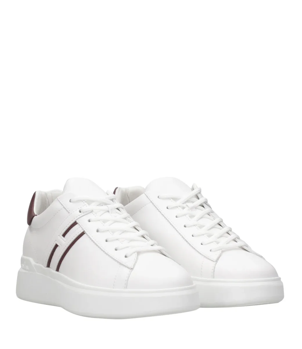 Hogan | Sneakers H580 Panna e Bordeaux - immagine 3