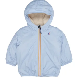 K-Way Kids | Giubbotto E. Le Vrai 3.0 Claudine Orsetto Celeste ed Ecru