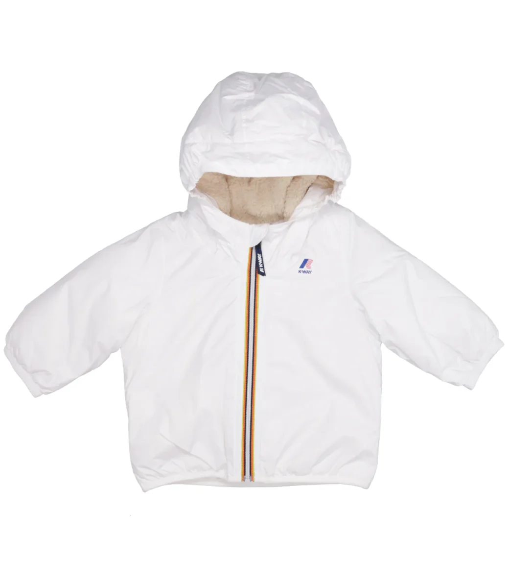 K-Way Kids | Giubbotto E. Le Vrai 3.0 Claudine Orsetto Bianco ed Ecru - immagine 2