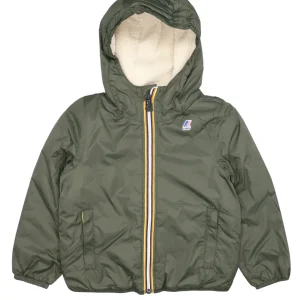K-Way Kids | Giubbotto P. Le Vrai 3.0 Claude Orsetto Verde militare e Beige