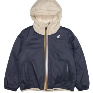 K-Way Kids | Giubbotto P. Le Vrai 3.0 Claude Orsetto Blu e Ecrù