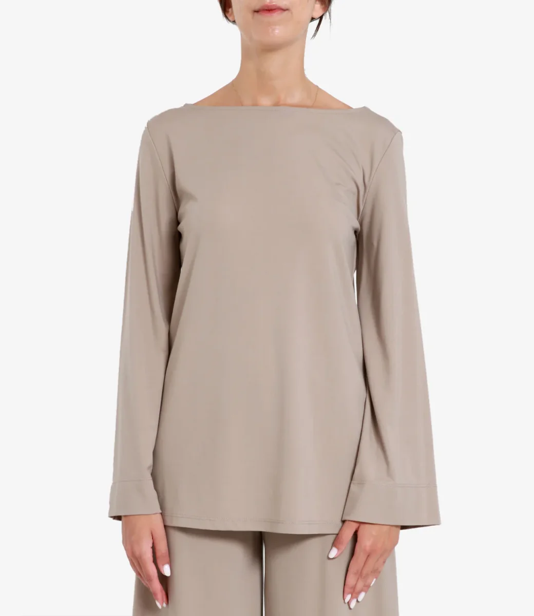 Kaos | Blusa Tortora - immagine 3