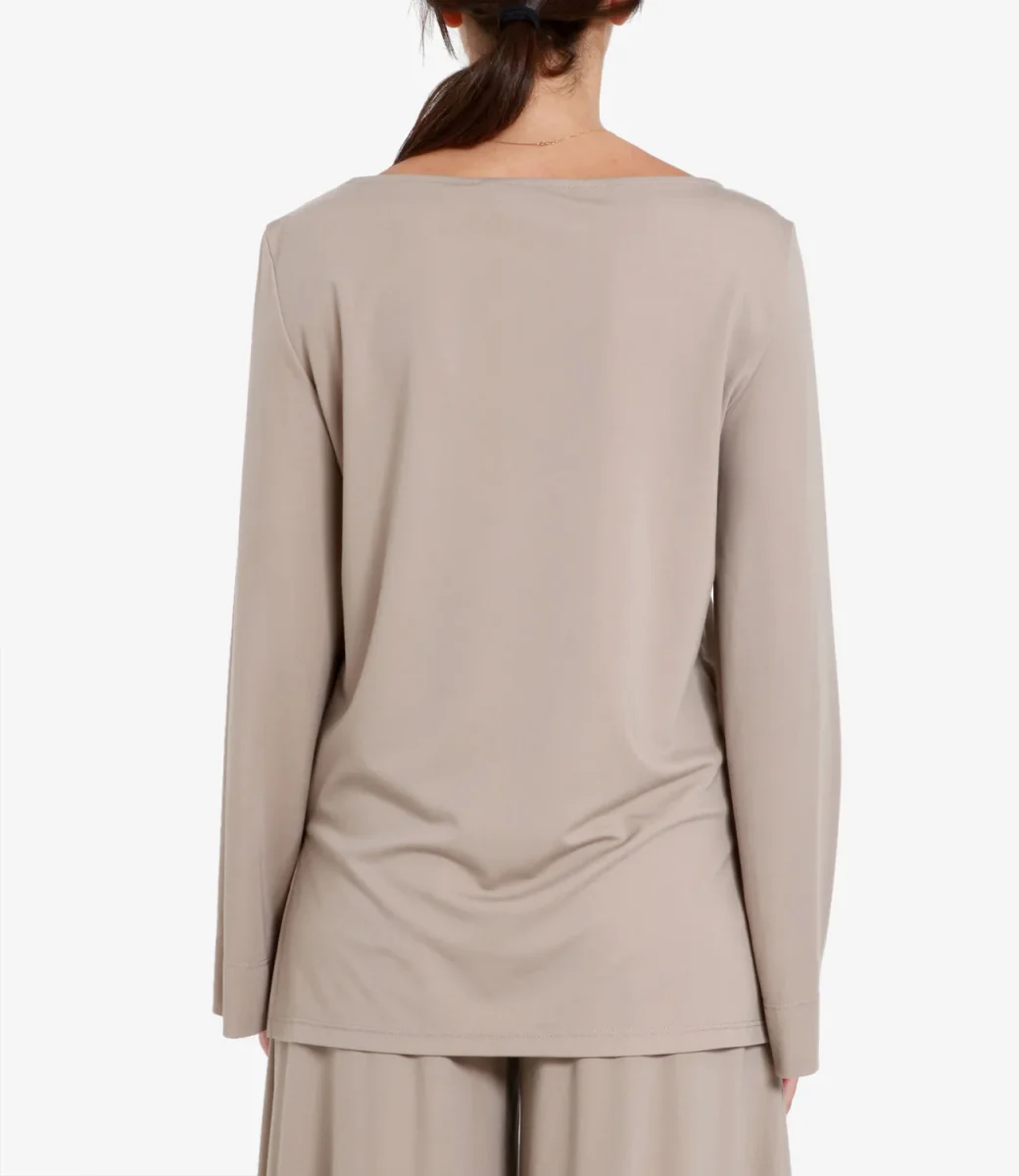 Kaos | Blusa Tortora - immagine 4