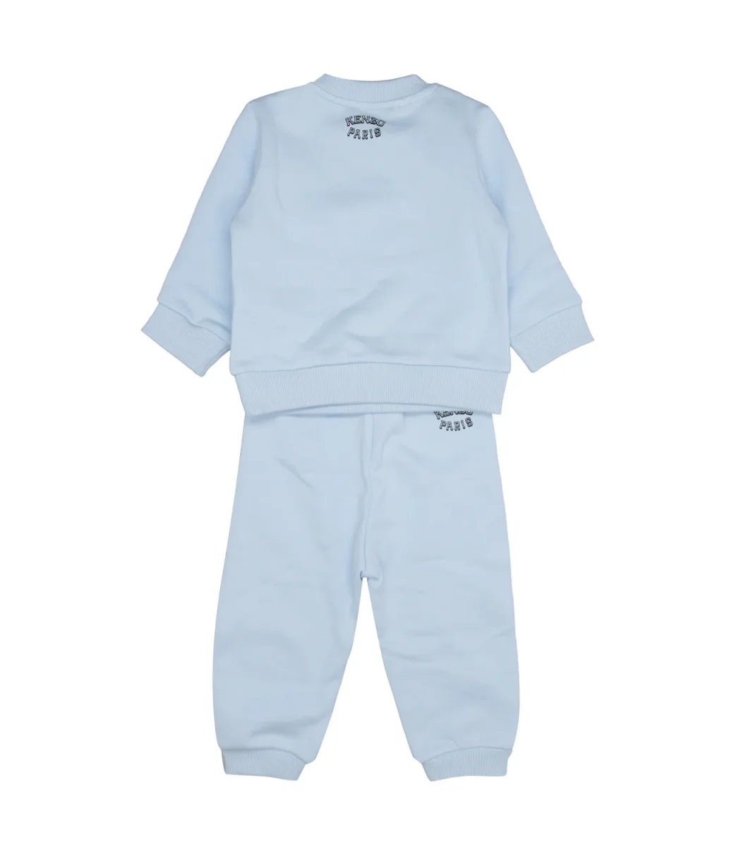 Kenzo Kids | Set Felpa e Pantalone Celeste - immagine 3