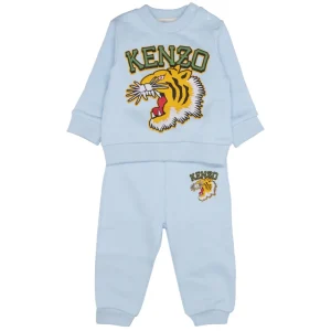 Kenzo Kids | Set Felpa e Pantalone Celeste