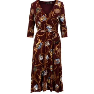 Abito Lauren Ralph Lauren Burgundy