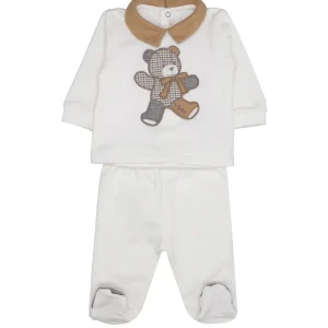 Le Bebè Enfant | Set Maglia e Pantalone Panna
