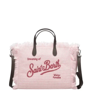 MC2 Saint Barth | Borsa a Mano Colette Bianco e Rosa