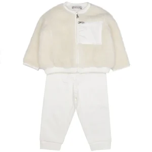 Moncler Junior | Set Maglia e Pantalone Knitwear Panna
