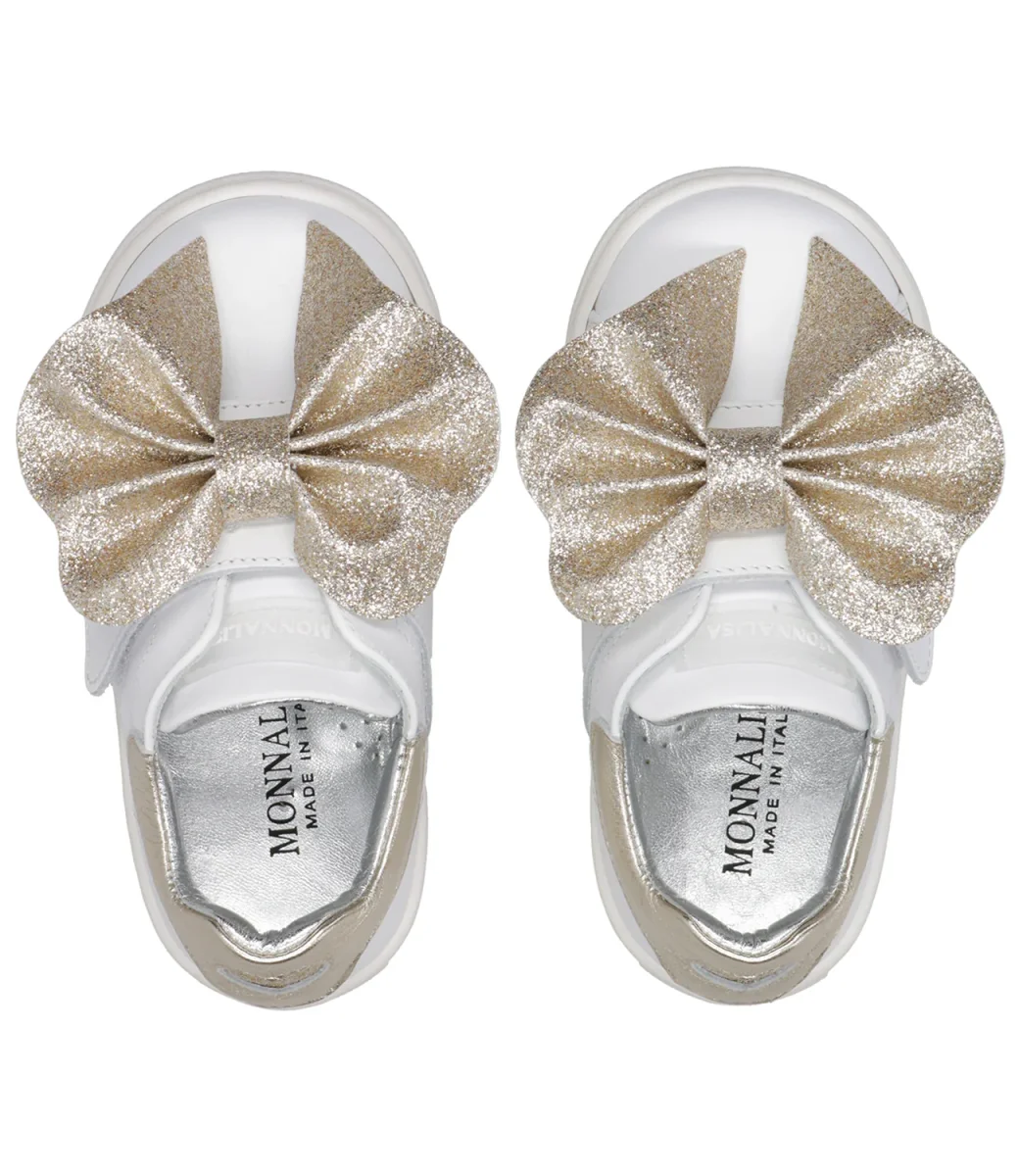 Monnalisa | Scarpa Bianco e Oro - immagine 6