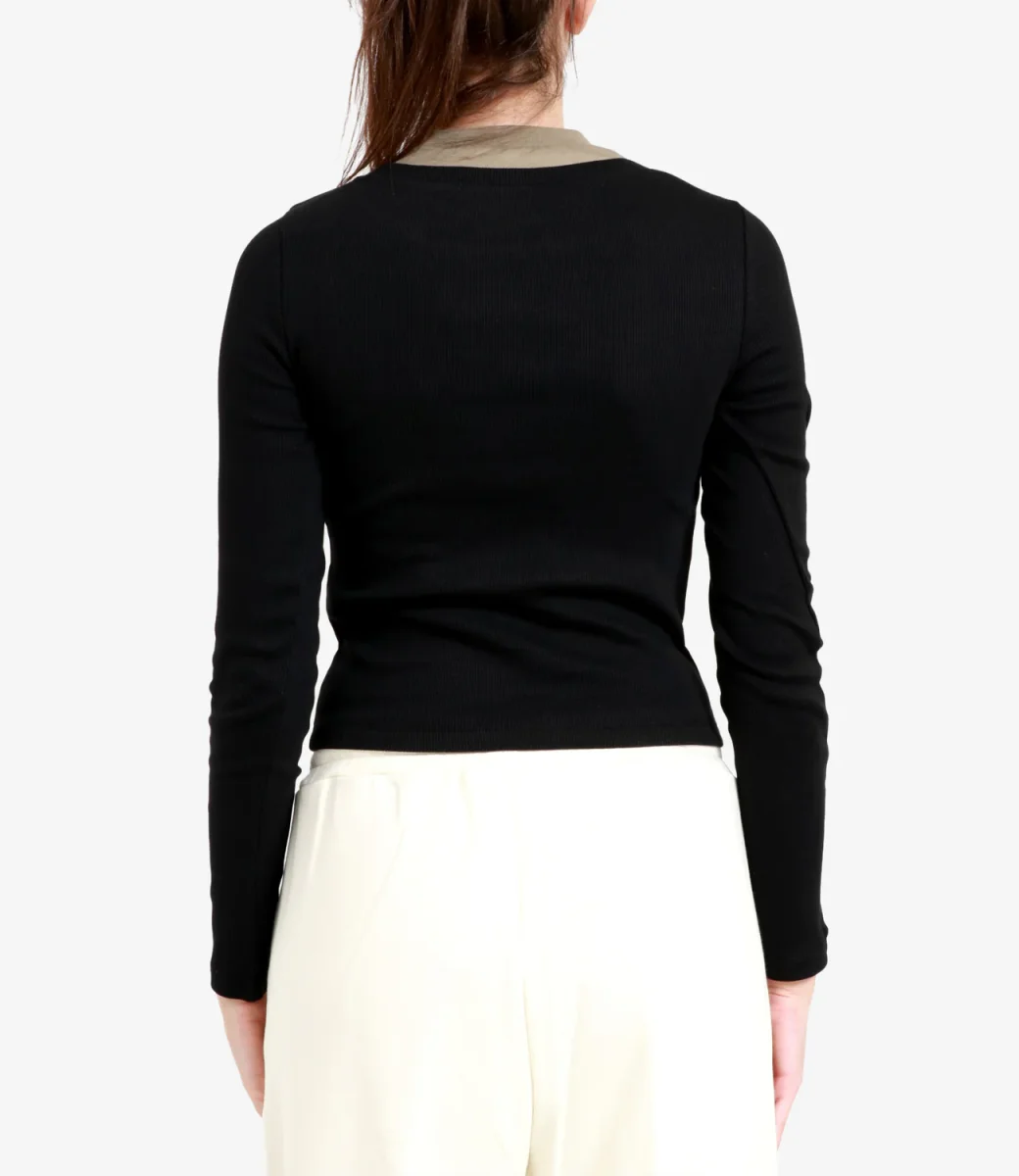 MSGM | T-Shirt Nero e Militare - immagine 4