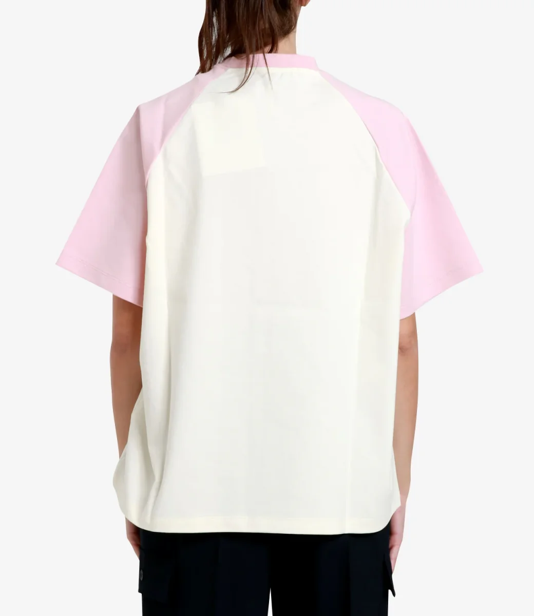 MSGM | T-Shirt Panna e Rosa - immagine 4