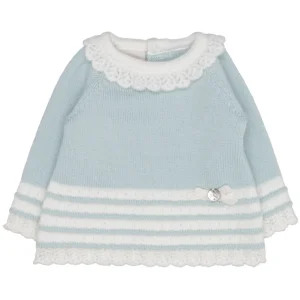 Paz Rodriguez | Maglia Ruisenor Verde Acqua e Panna