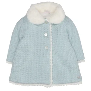 Paz Rodriguez | Cappotto Verde Acqua e Panna