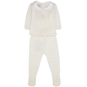 Paz Rodriguez | Set Maglia e Pantalone Crema e Beige
