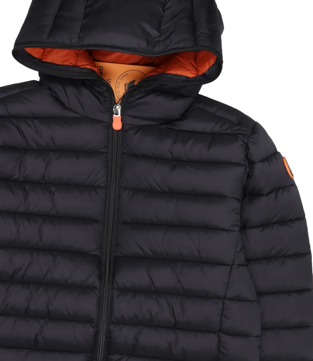 Save The Duck Kids | Giubbotto Dony Nero e Arancio - immagine 4