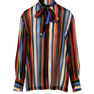 Semicouture | Camicia Ina Rosso Verde e Giallo