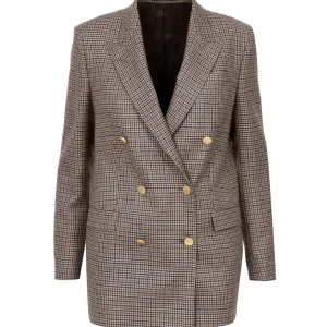 Tagliatore | Giacca J-Jasmine10B Beige+Moro