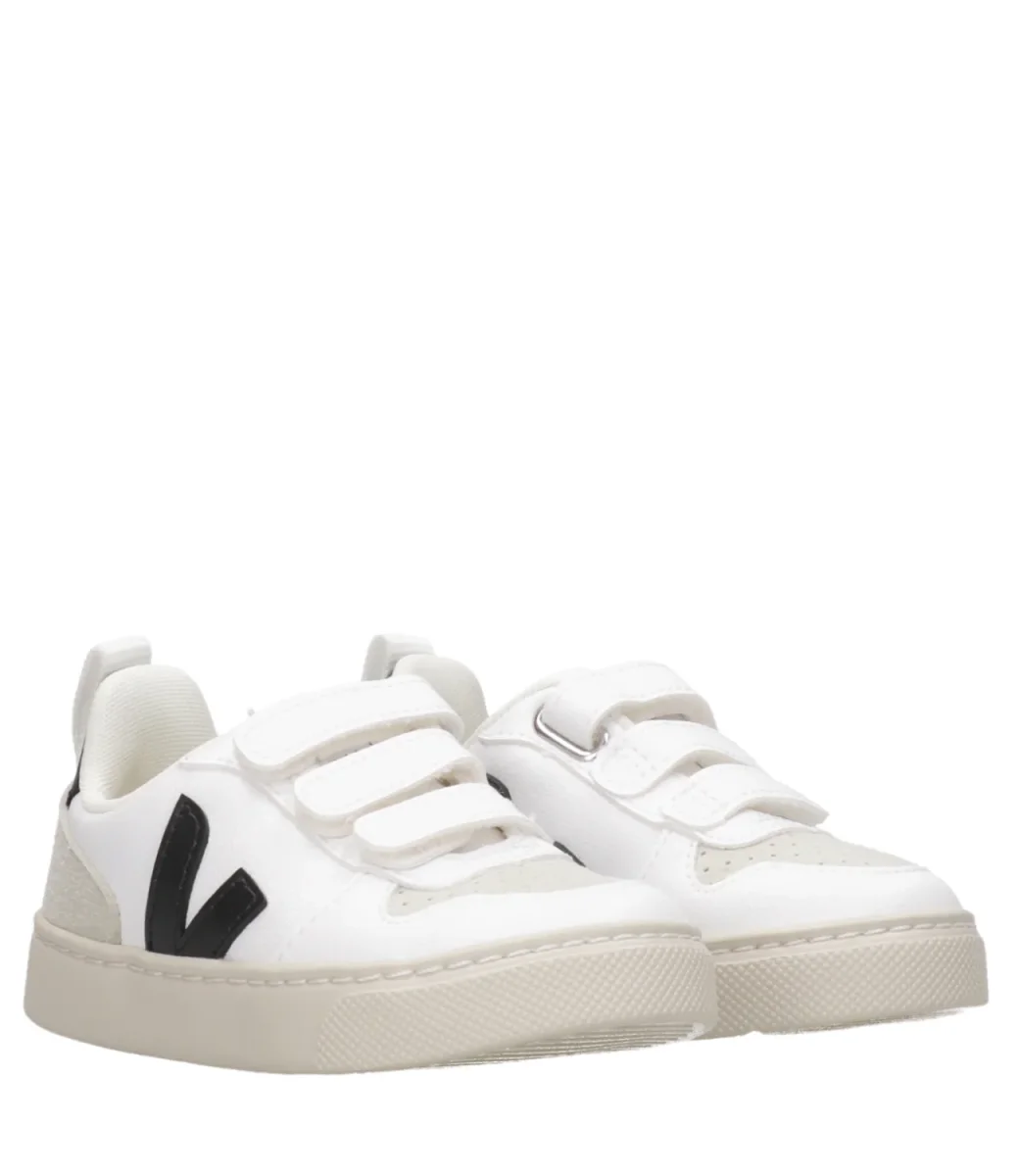 Veja Kids | Sneakers Small V-10 Bianco e Nero - immagine 3