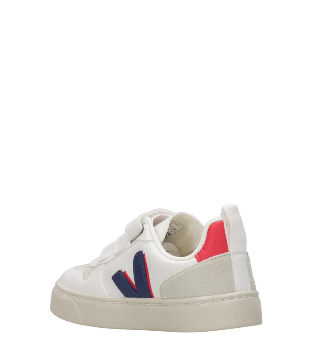 Veja Kids | Sneakers Small V-10 Bianca Blu e Rosso - immagine 5