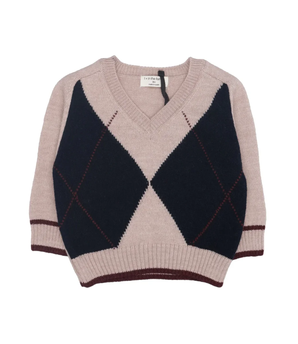 1+ in the family | Maglia Kasper Tortora e Nero