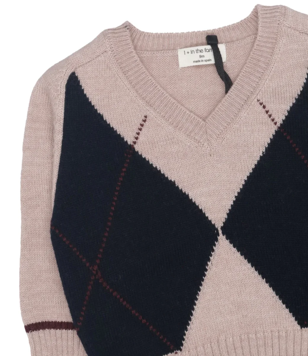 1+ in the family | Maglia Kasper Tortora e Nero - immagine 4