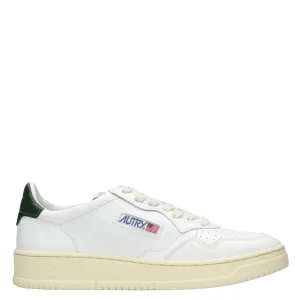 Autry | Sneakers Medalist Low Man Bianca e Verde Scuro